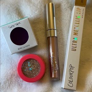 Colourpop Birthday Girl Eyeshadow Salt Lipgloss